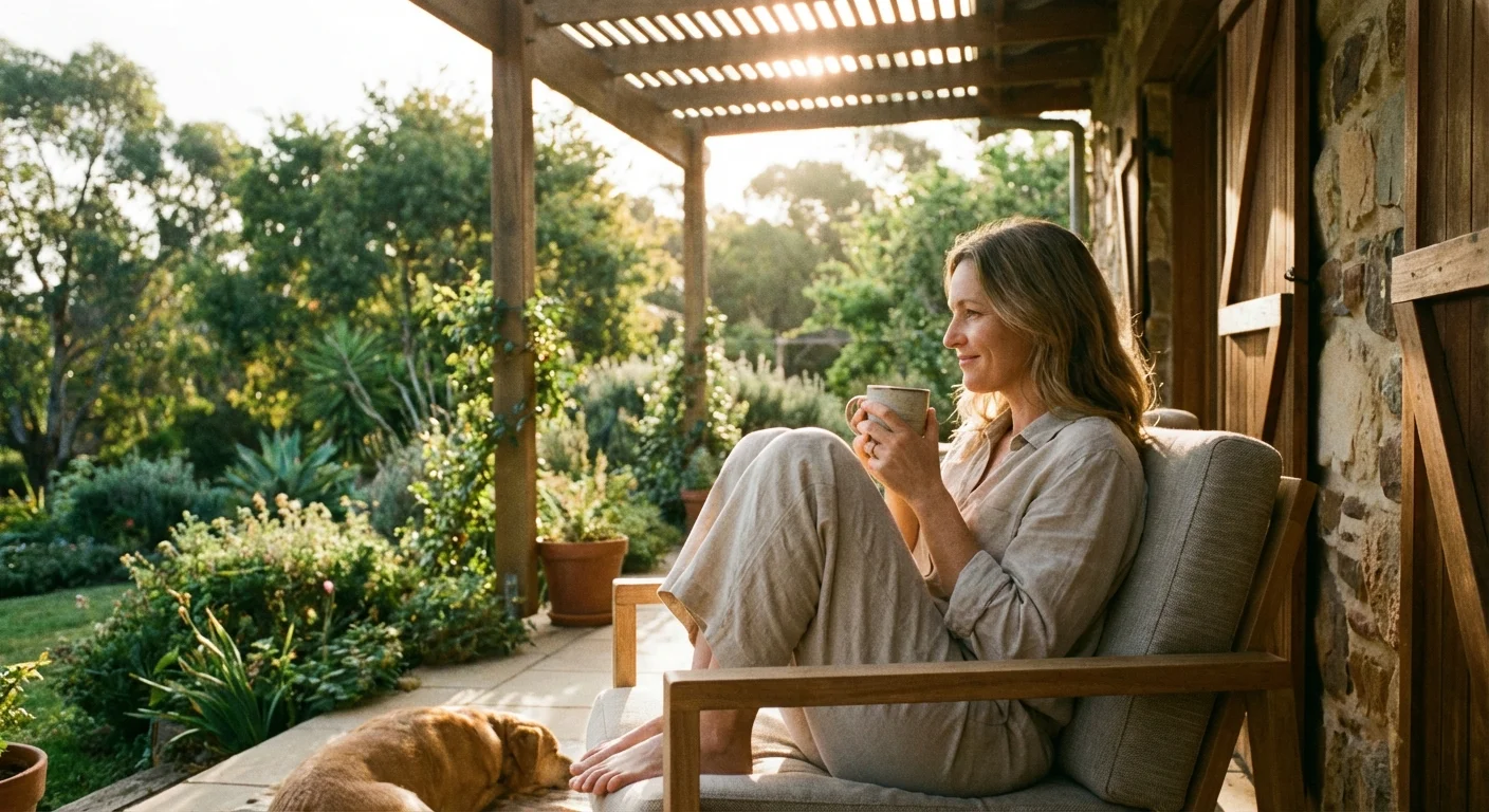 A person enjoying a peaceful moment outdoors, symbolizing the freedom of tax-free wealth.