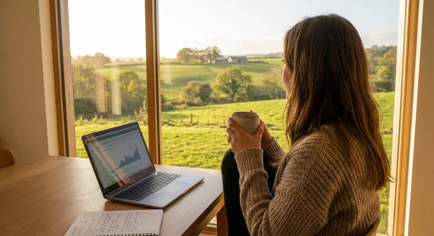 A person looking out a window thoughtfully, symbolizing long-term financial and retirement planning.