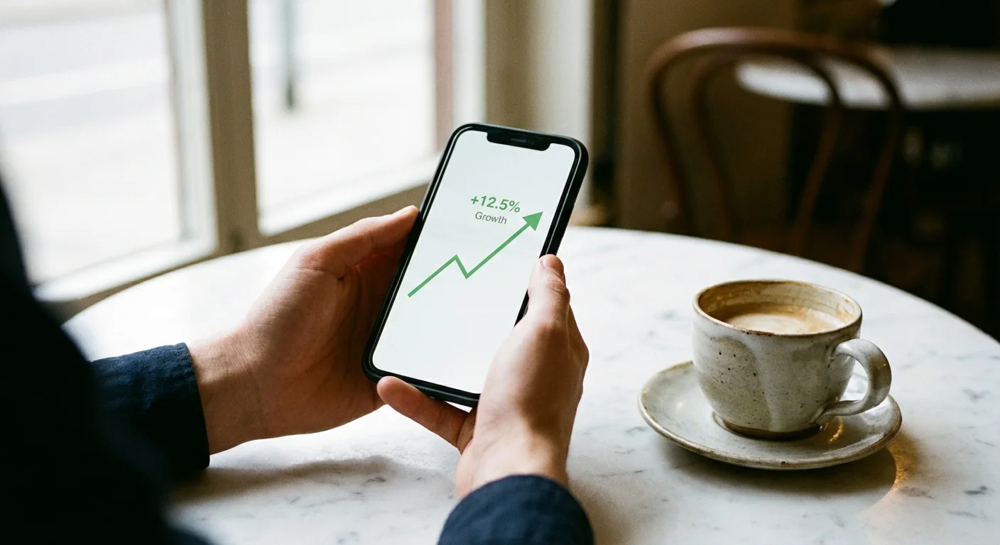 A person smiling with relief while paying for groceries at a store.