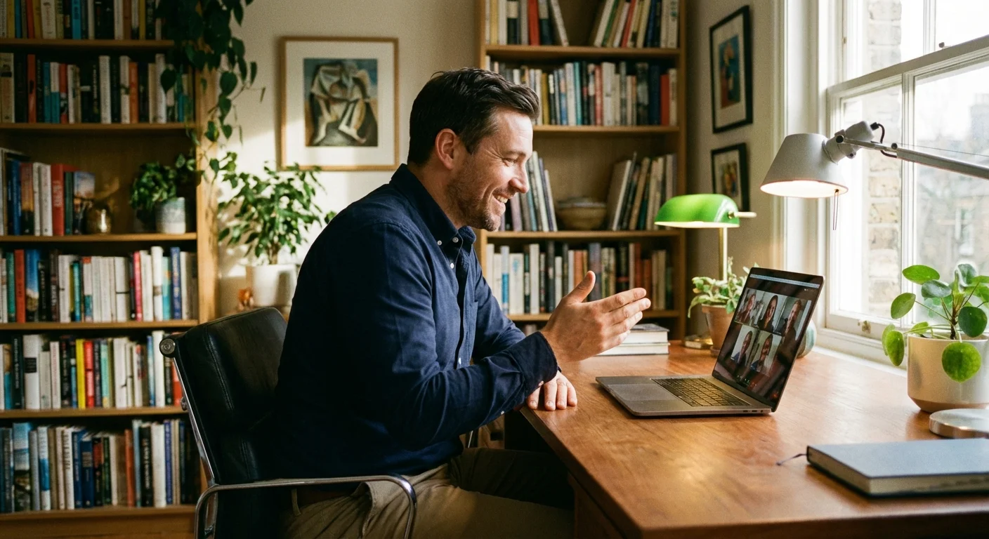 A professional consultation in a modern office, representing the choice between professional and self-guided planning.