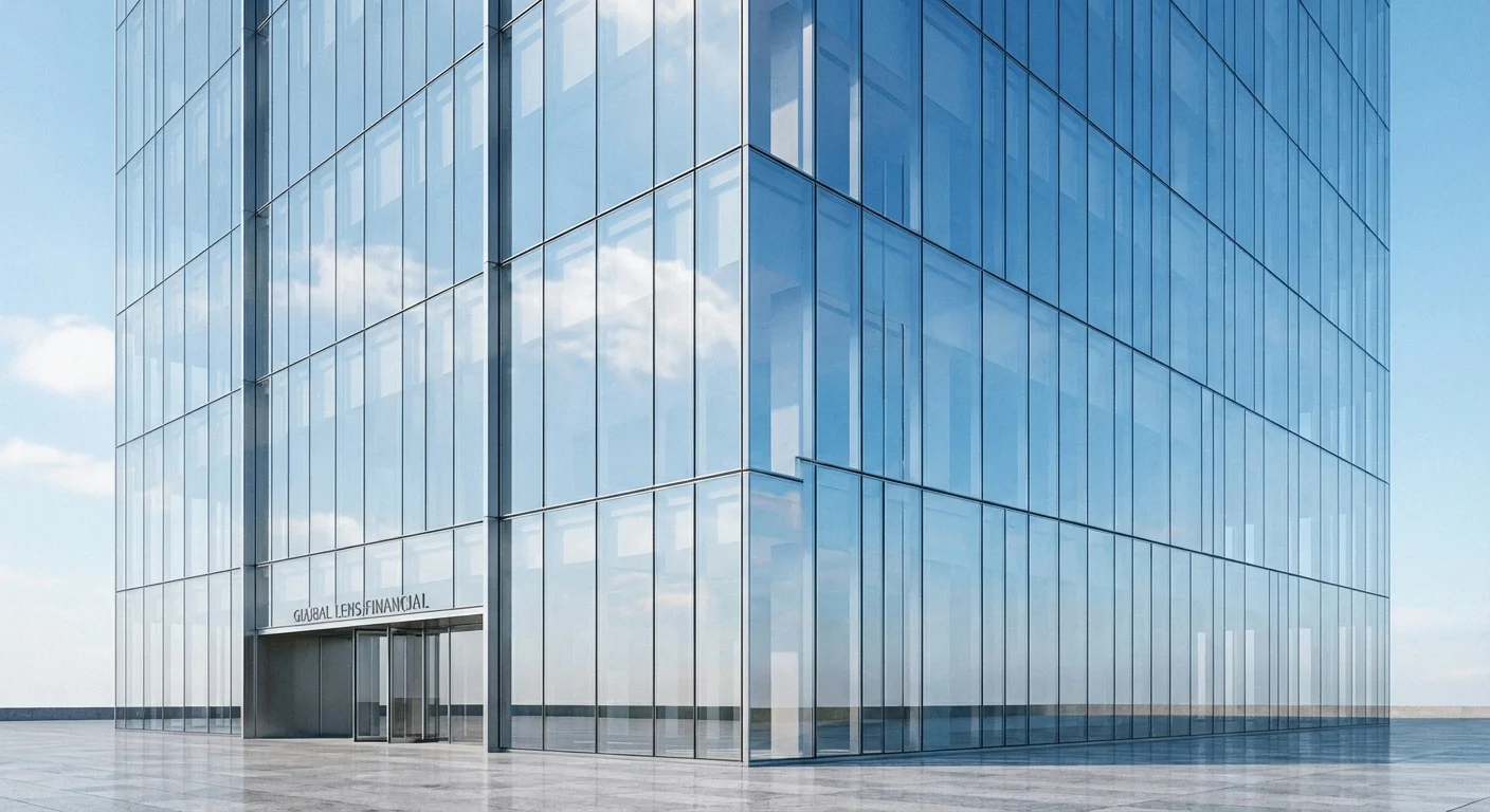 A professional walking up a modern office staircase, symbolizing career progression and growth.