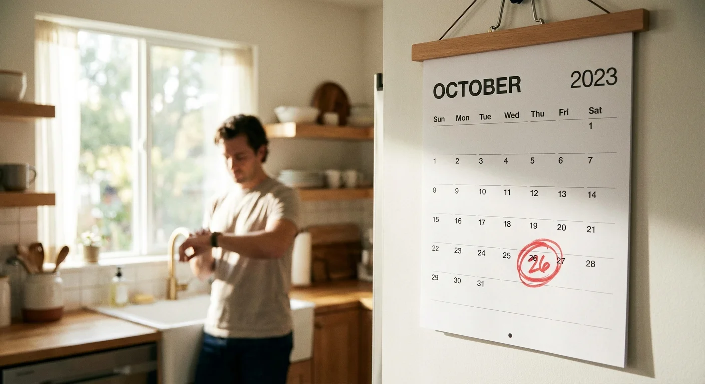 A wall calendar with a circled date, symbolizing the importance of insurance deadlines.