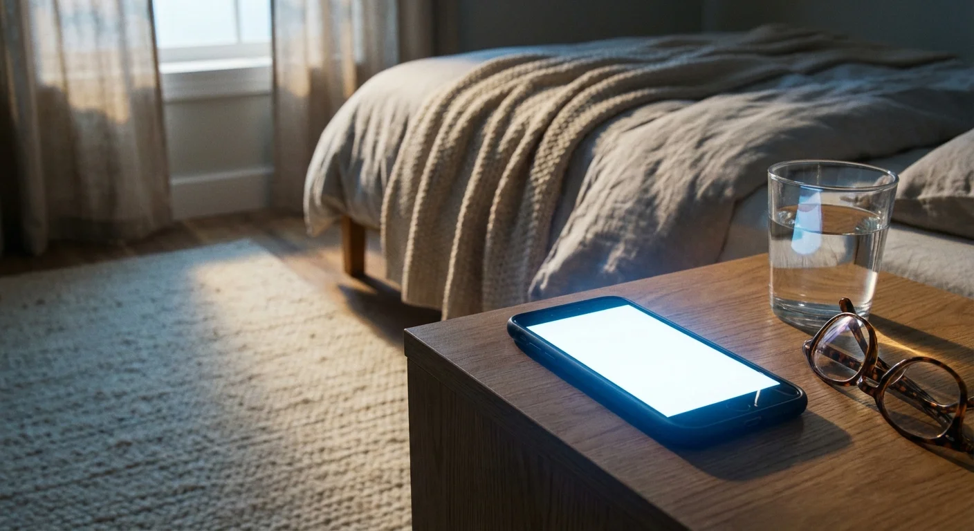 A person looking thoughtfully at a calculator and laptop at a desk at night.
