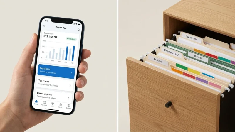 Editorial illustration of a person walking on a money treadmill toward a distant horizon.