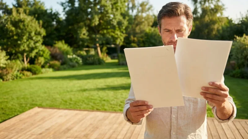 A calm professional sitting at a desk while others move quickly in a blurred background, symbolizing stability.