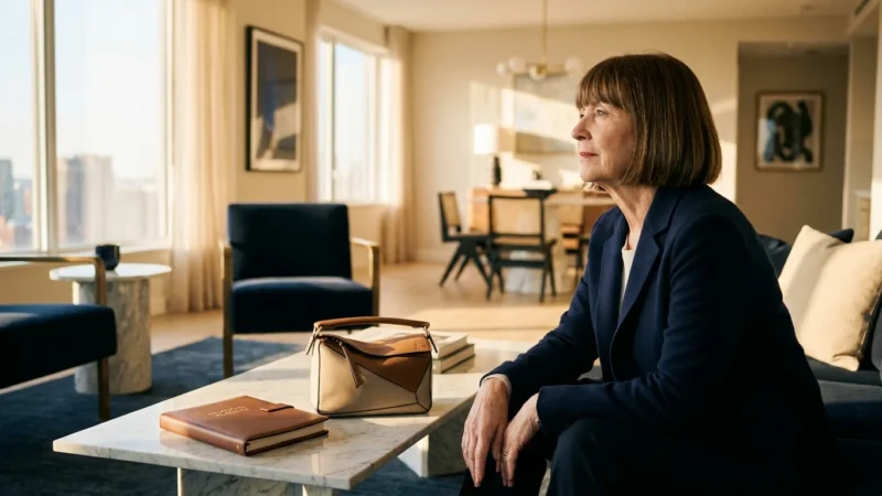 A thoughtful person in a sunlit modern home representing intentional financial decision-making.