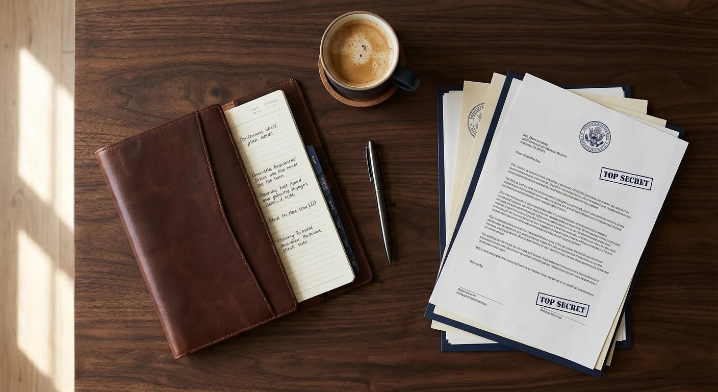 An organized desk with a planner and documents, representing tax preparation and financial strategy.