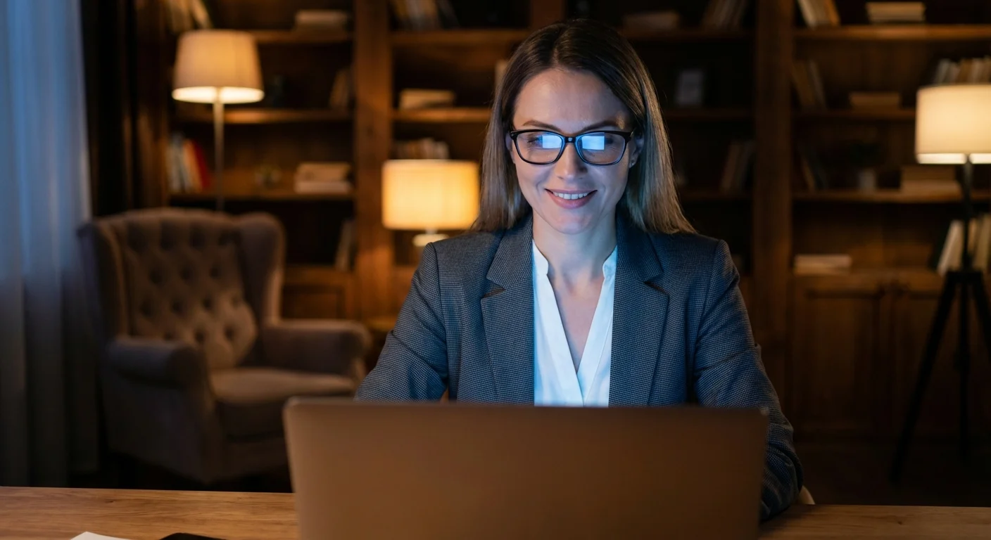 Two people reviewing a golden map on a table in a minimalist style.